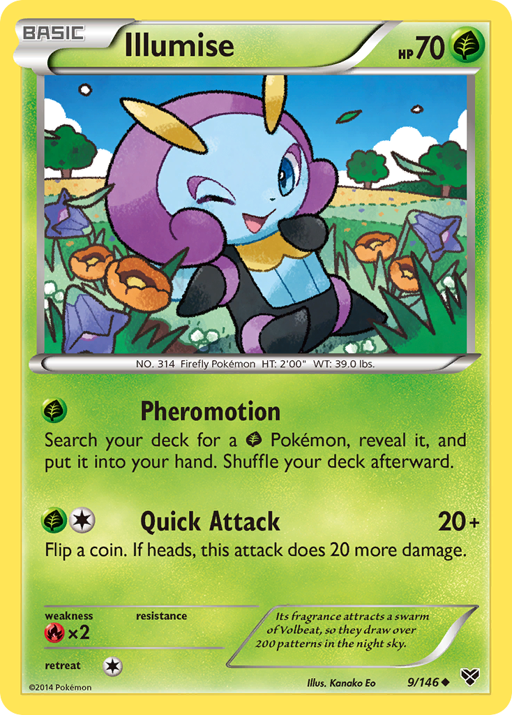 Illumise (9/146) [XY: Base Set] Reverse Holofoil