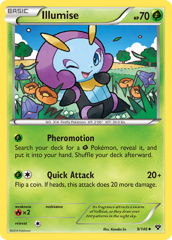 Illumise (9/146) [XY: Base Set] Reverse Holofoil