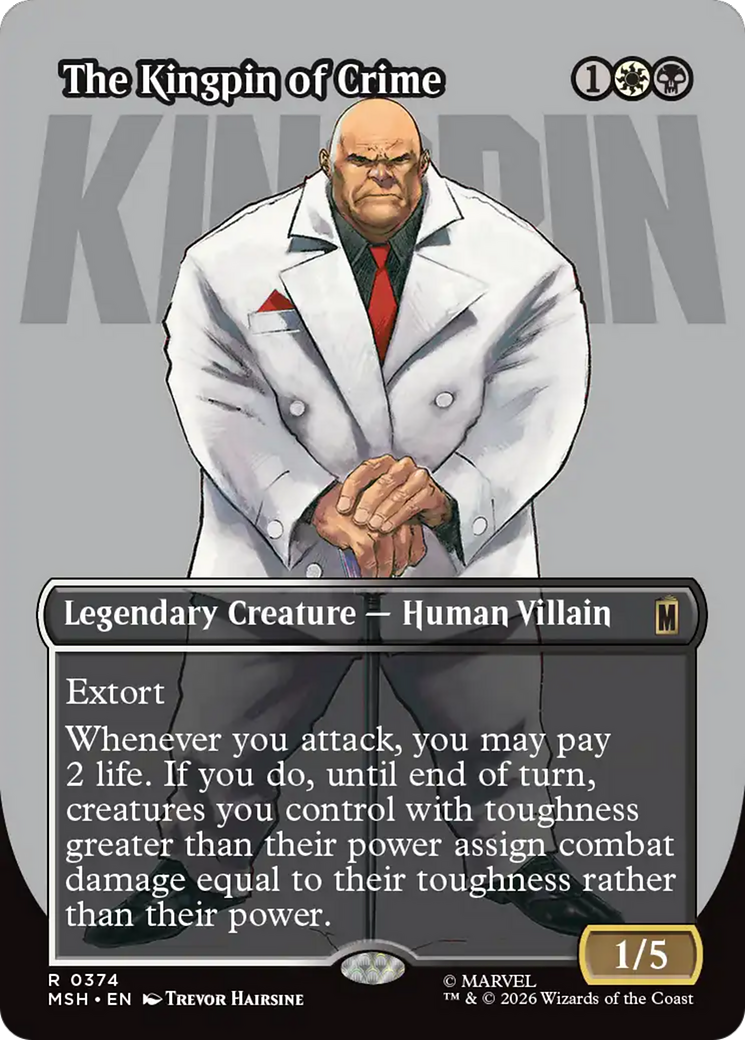The Kingpin of Crime (Borderless) (0374) [Marvel Super Heroes] Foil