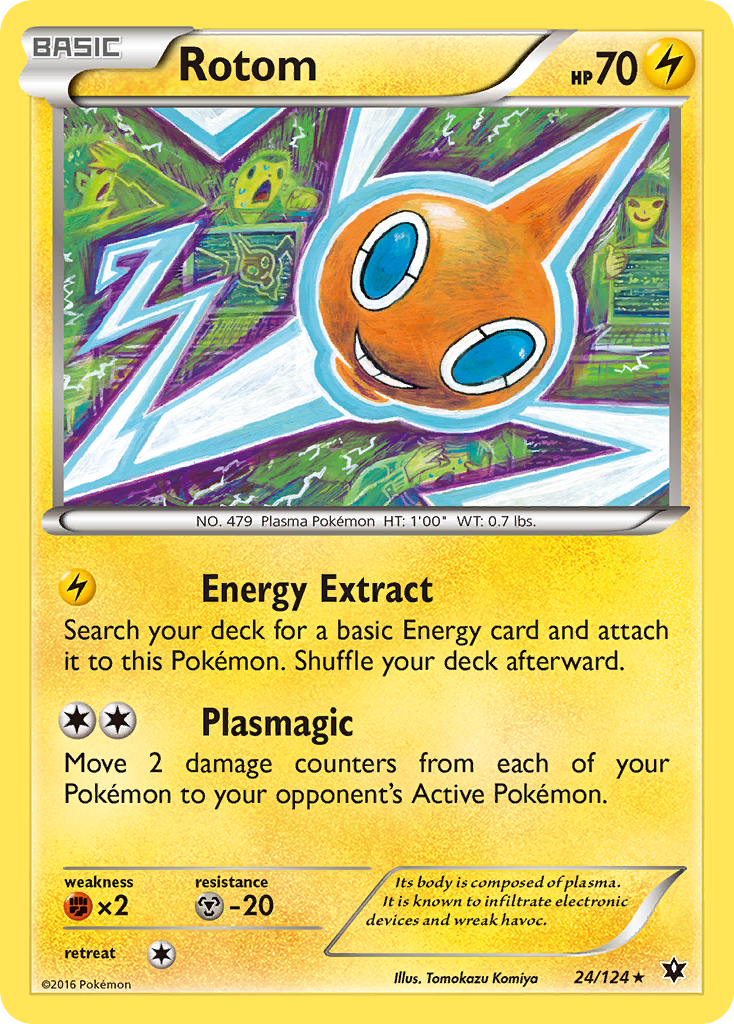 Rotom (24/124) [XY: Fates Collide] Reverse Holofoil