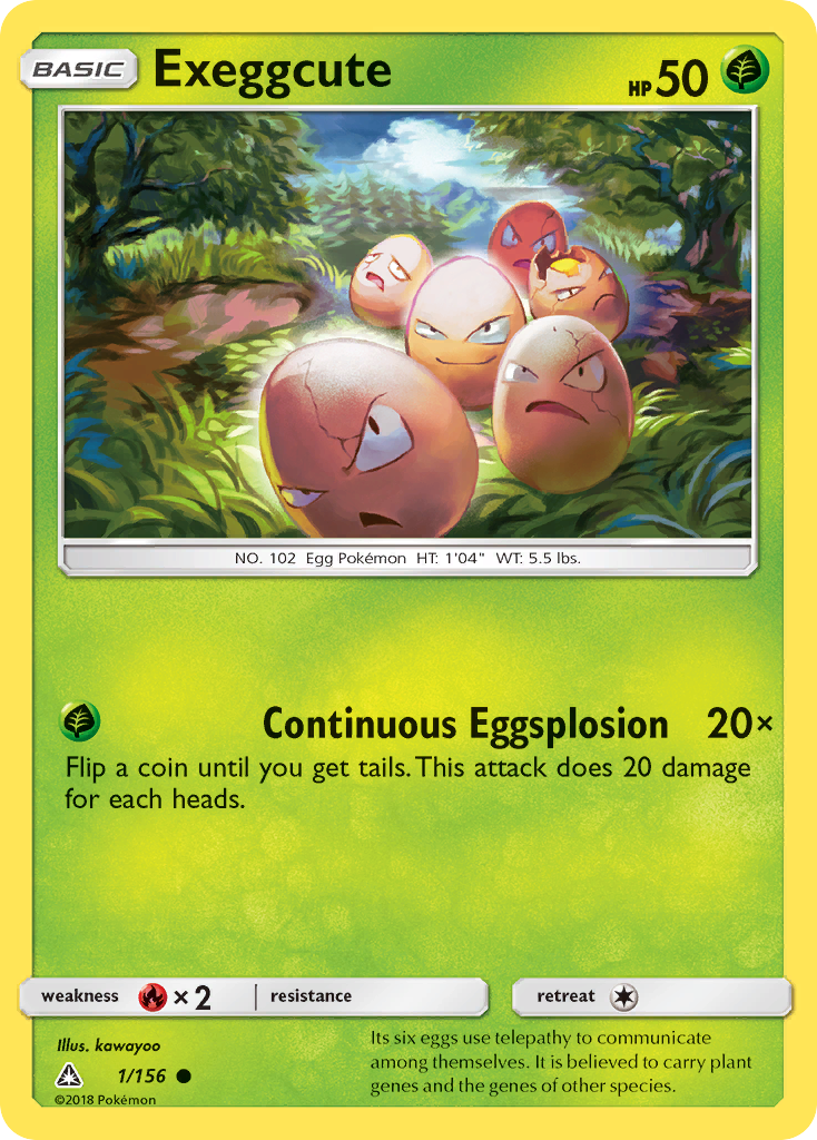 Exeggcute (1/156) [Sun & Moon: Ultra Prism] Reverse Holofoil