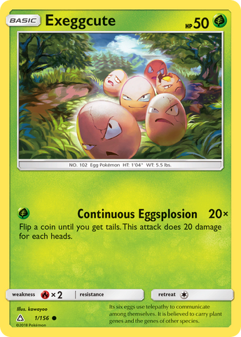 Exeggcute (1/156) [Sun & Moon: Ultra Prism] Reverse Holofoil