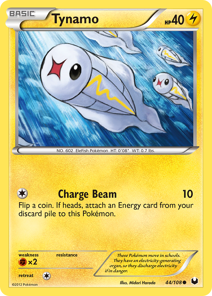 Tynamo (44/108) [Black & White: Dark Explorers] Reverse Holofoil
