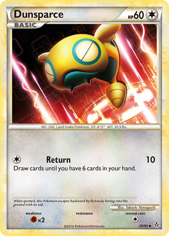 Dunsparce (29/95) [HeartGold & SoulSilver: Unleashed] Reverse Holofoil