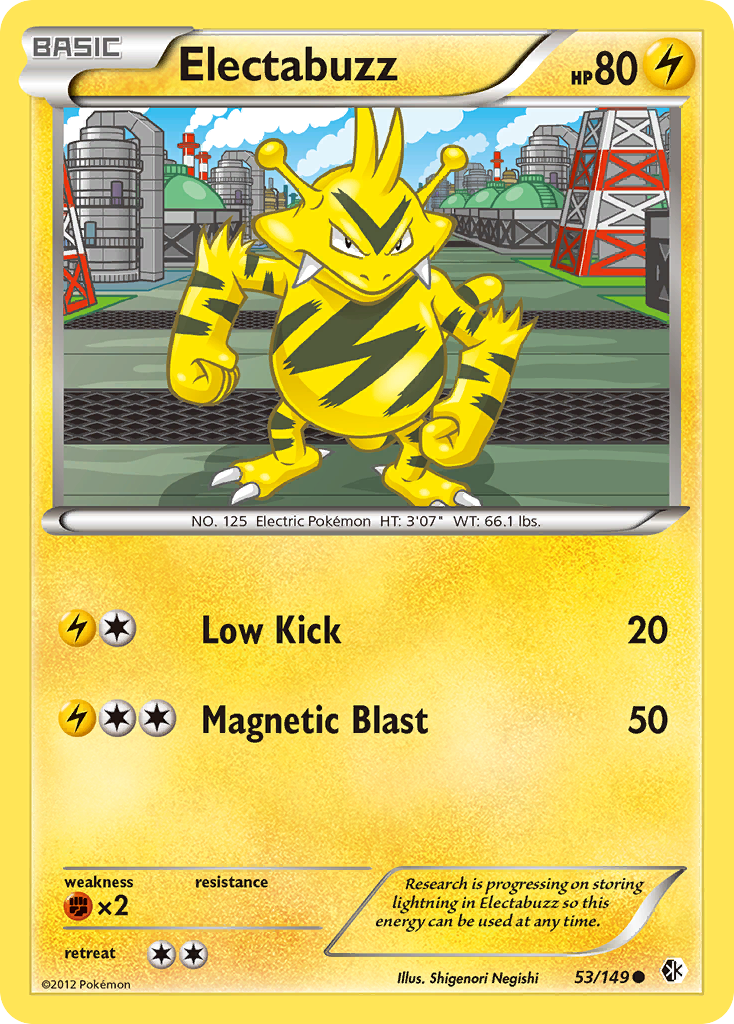 Electabuzz (53/149) [Black & White: Boundaries Crossed] Reverse Holofoil