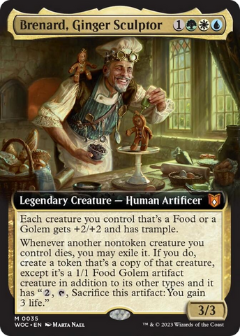 Brenard, Ginger Sculptor (Extended Art) [Wilds of Eldraine Commander] Foil