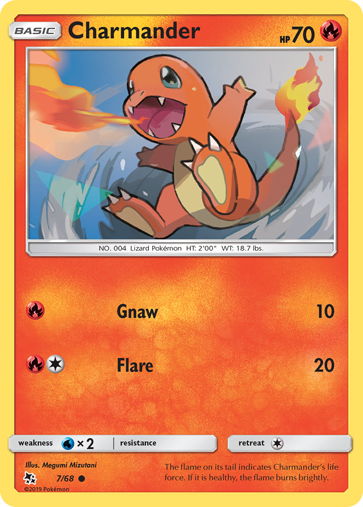 Charmander (7/68) [Sun & Moon: Hidden Fates] Reverse Holofoil