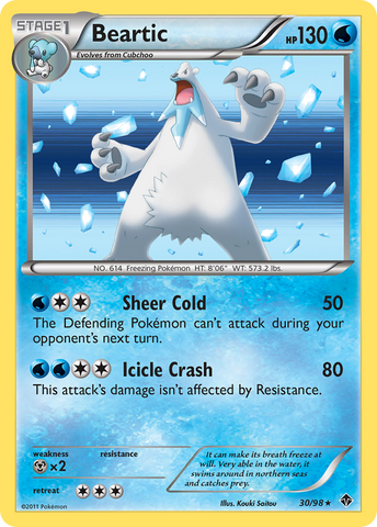 Beartic (30/98) [Black & White: Emerging Powers] Reverse Holofoil