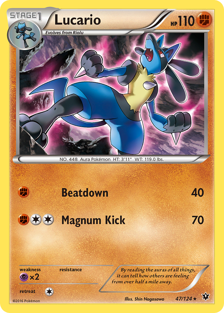 Lucario (47/124) [XY: Fates Collide] Reverse Holofoil