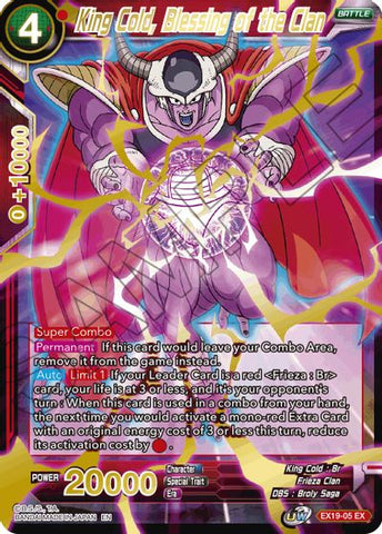 King Cold, Blessing of the Clan (EX19-05) [Special Anniversary Set 2021] Parallel Foil