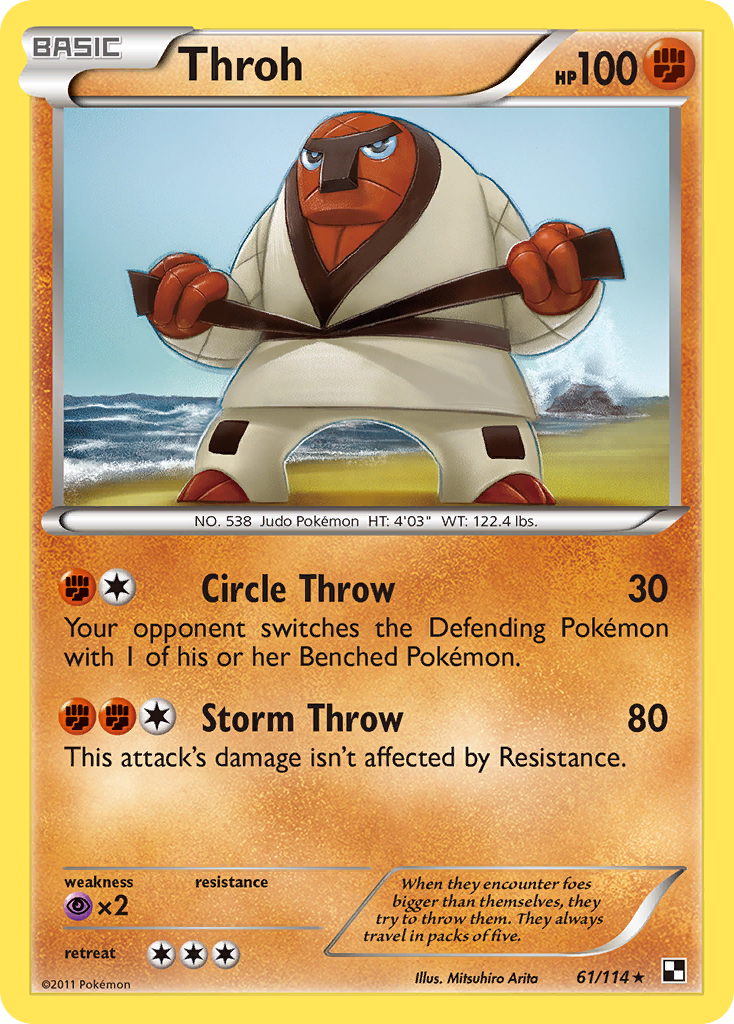 Throh (61/114) [Black & White: Base Set] Reverse Holofoil