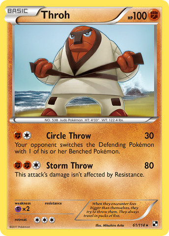 Throh (61/114) [Black & White: Base Set] Reverse Holofoil