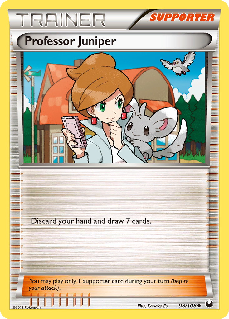 Professor Juniper (98/108) [Black & White: Dark Explorers] Reverse Holofoil