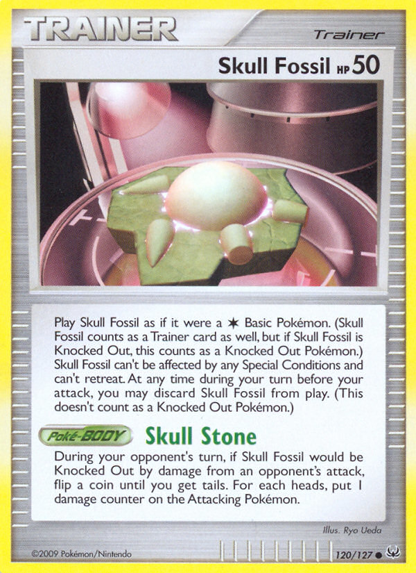 Skull Fossil (120/127) [Platinum: Base Set] Reverse Holofoil