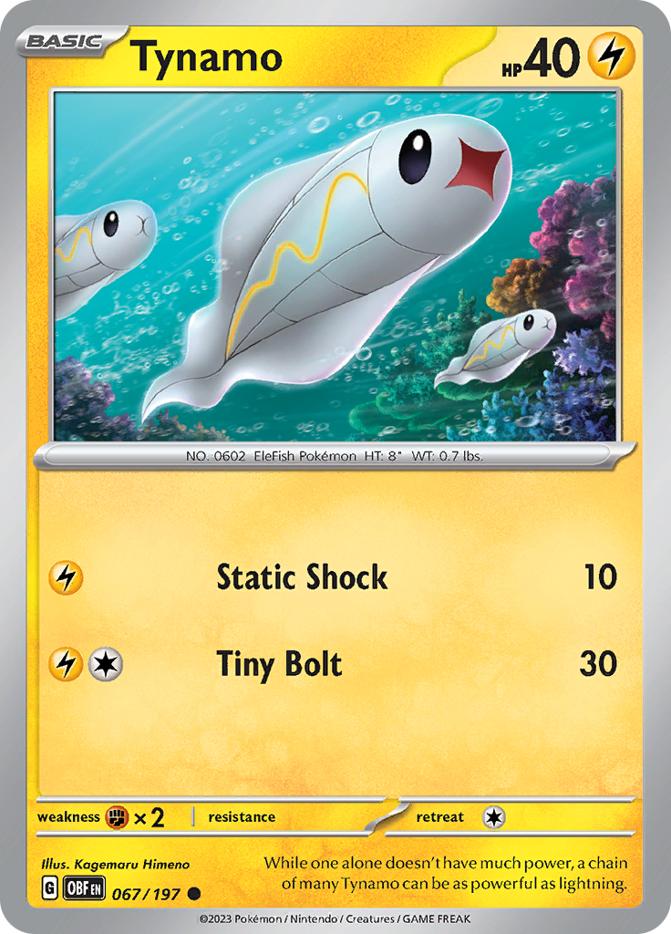 Tynamo (067/197) [Scarlet & Violet: Obsidian Flames] Reverse Holofoil