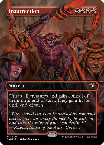 Insurrection (Borderless Alternate Art) [Commander Masters] Foil