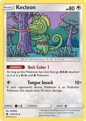 Kecleon (161/214) [Sun & Moon: Lost Thunder] Reverse Holofoil