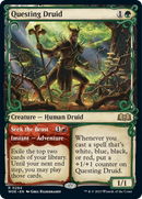 Questing Druid // Seek the Beast (Showcase) [Wilds of Eldraine] Foil