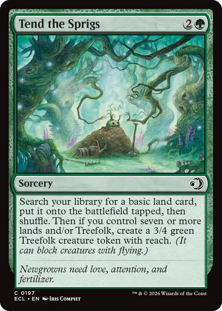 Tend the Sprigs [Lorwyn Eclipsed] Foil