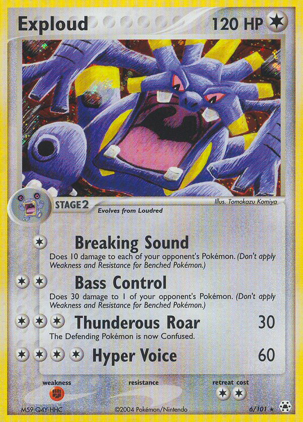 Exploud (6/101) [EX: Hidden Legends] Reverse Holofoil