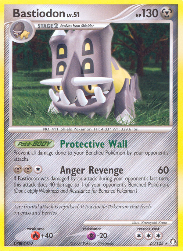Bastiodon (21/123) [Diamond & Pearl: Mysterious Treasures] Reverse Holofoil
