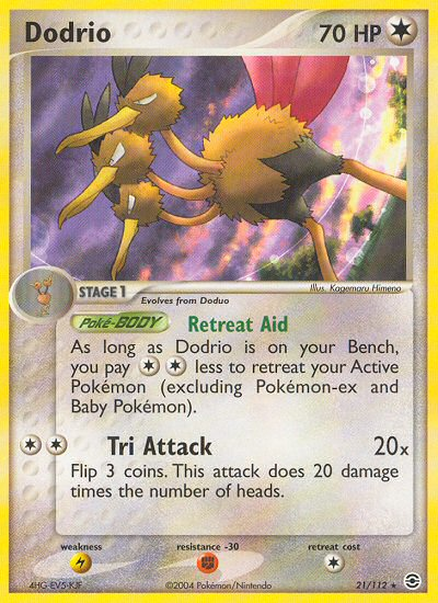 Dodrio (21/112) [EX: FireRed & LeafGreen] Reverse Holofoil