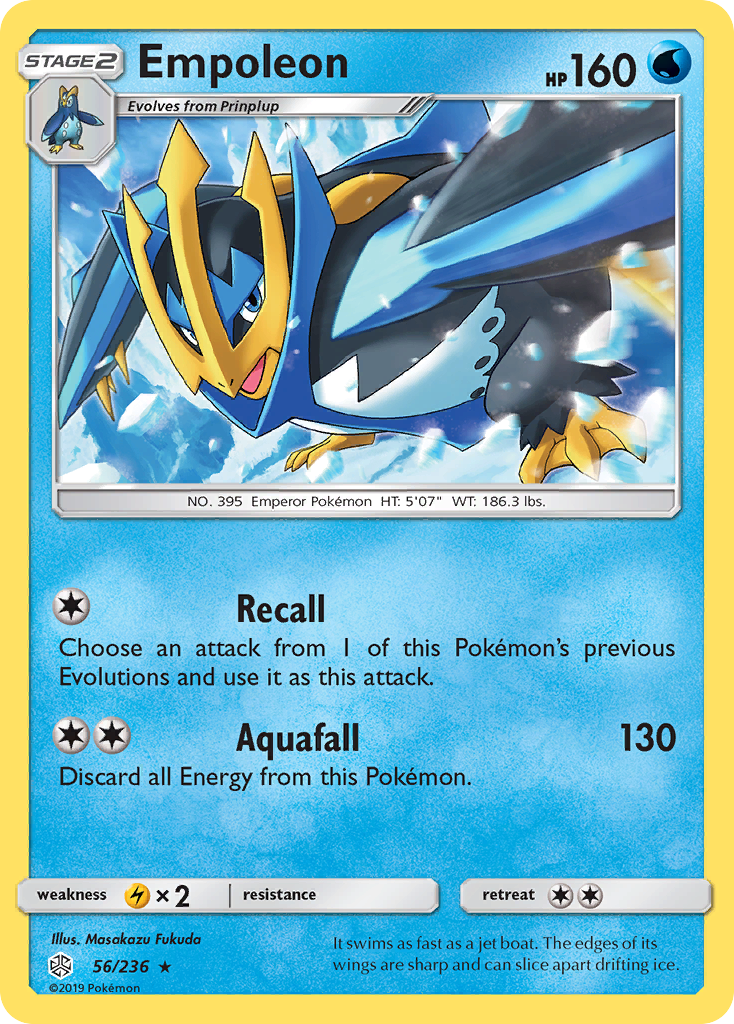 Empoleon (56/236) [Sun & Moon: Cosmic Eclipse] Reverse Holofoil