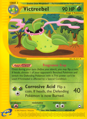 Victreebel (42/147) [Aquapolis] Reverse Holofoil