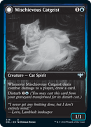 Mischievous Catgeist // Catlike Curiosity [Innistrad: Double Feature] Foil