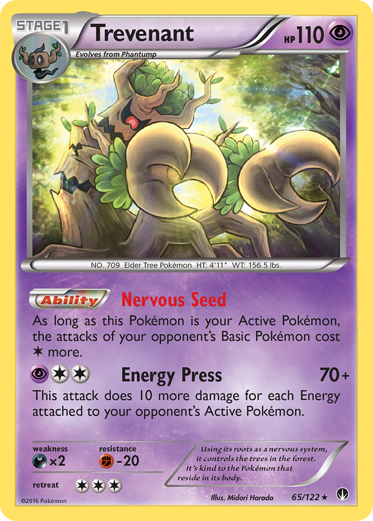 Trevenant (65/122) [XY: BREAKpoint] Reverse Holofoil