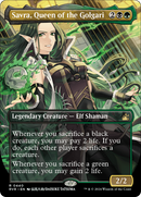 Savra, Queen of the Golgari (Anime Borderless) [Ravnica Remastered] Foil