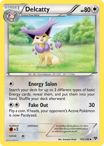 Delcatty (105/146) [XY: Base Set] Reverse Holofoil