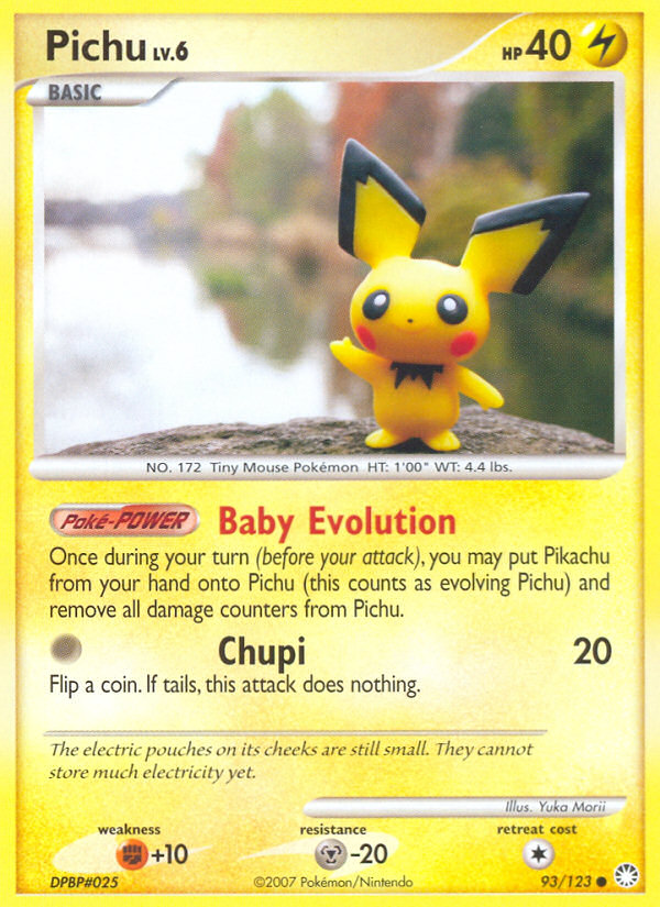 Pichu (93/123) [Diamond & Pearl: Mysterious Treasures] Reverse Holofoil