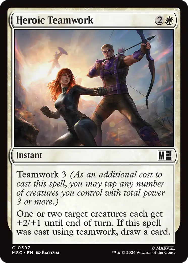 Heroic Teamwork [Marvel Super Heroes Commander] Foil