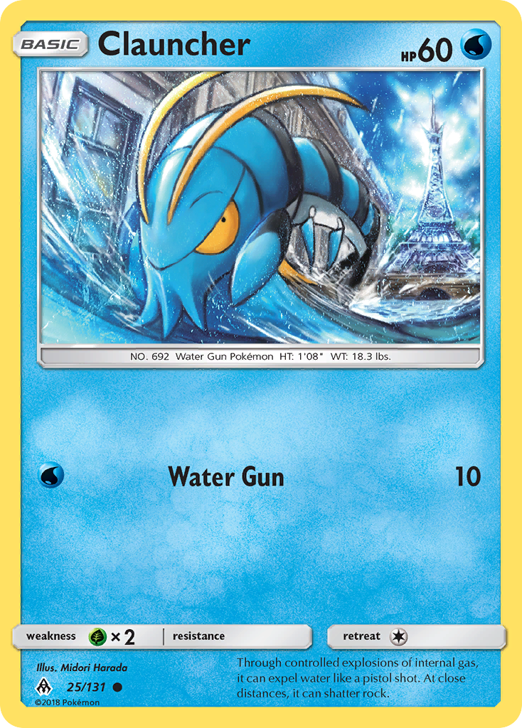 Clauncher (25/131) [Sun & Moon: Forbidden Light] Reverse Holofoil