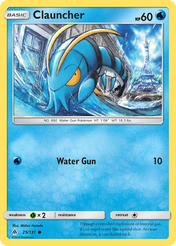 Clauncher (25/131) [Sun & Moon: Forbidden Light] Reverse Holofoil