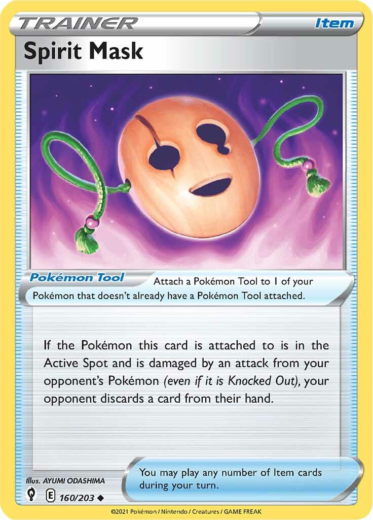 Spirit Mask (160/203) [Sword & Shield: Evolving Skies] Reverse Holofoil