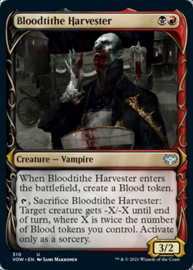 Bloodtithe Harvester (Showcase Fang Frame) [Innistrad: Crimson Vow] Foil