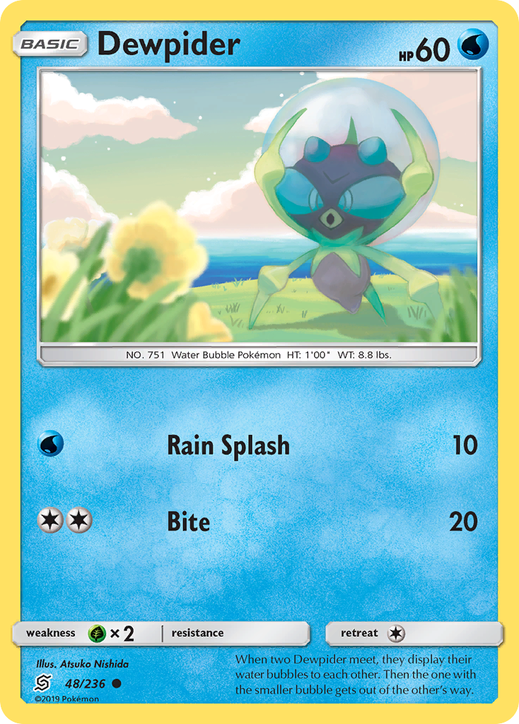 Dewpider (48/236) [Sun & Moon: Unified Minds] Reverse Holofoil