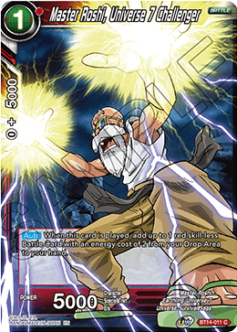 Master Roshi, Universe 7 Challenger (BT14-011) [Cross Spirits] Parallel Foil