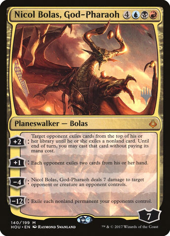 Nicol Bolas, God-Pharaoh (Promo Pack) [Hour of Devastation Promos] Foil