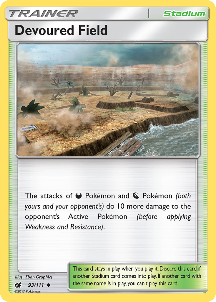 Devoured Field (93/111) [Sun & Moon: Crimson Invasion] Reverse Holofoil
