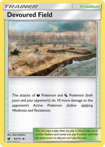 Devoured Field (93/111) [Sun & Moon: Crimson Invasion] Reverse Holofoil