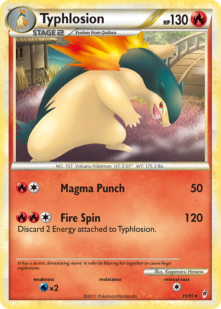 Typhlosion (35/95) [HeartGold & SoulSilver: Call of Legends] Reverse Holofoil