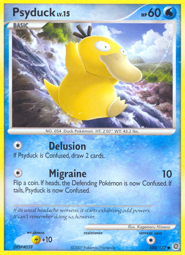 Psyduck (100/132) [Diamond & Pearl: Secret Wonders] Reverse Holofoil
