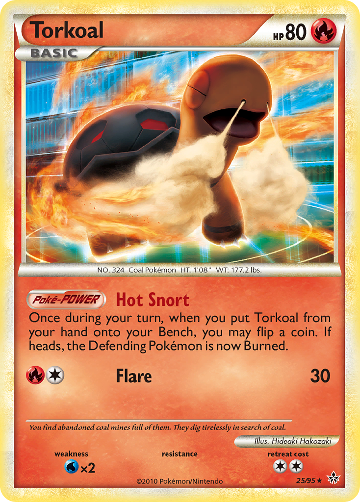 Torkoal (25/95) [HeartGold & SoulSilver: Unleashed] Reverse Holofoil
