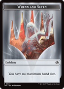 Treefolk // Emblem - Wrenn and Seven Double-Sided Token [Innistrad Remastered Tokens] Foil