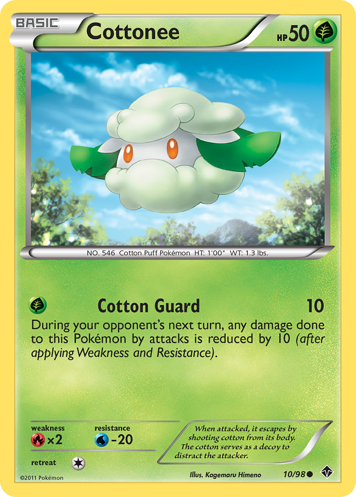 Cottonee (10/98) [Black & White: Emerging Powers] Reverse Holofoil