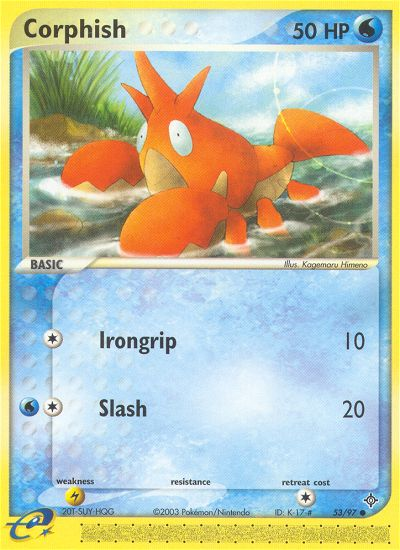Corphish (53/97) [EX: Dragon] Reverse Holofoil