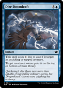 Dire Downdraft [Bloomburrow] Foil